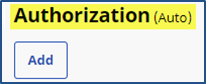 Authorization Auto Status